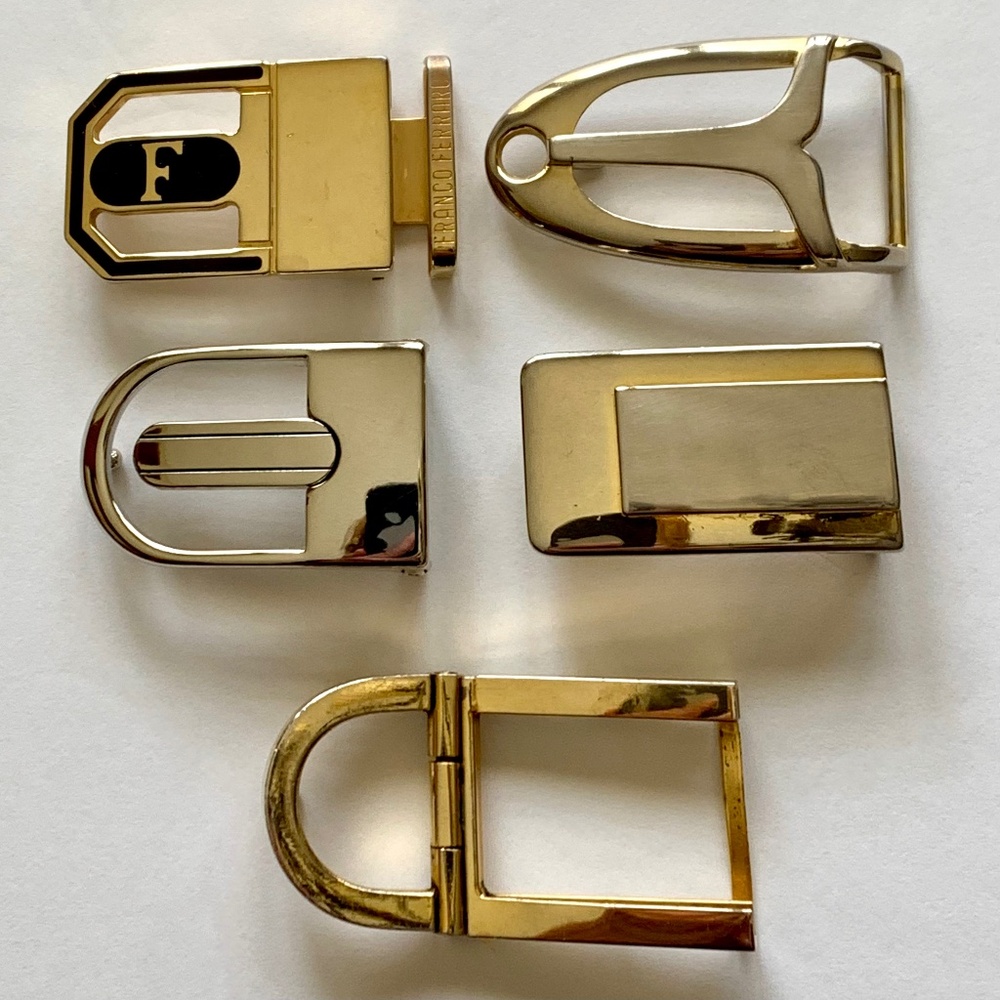 Belt Buckles Lot of 5 Metal Buckles